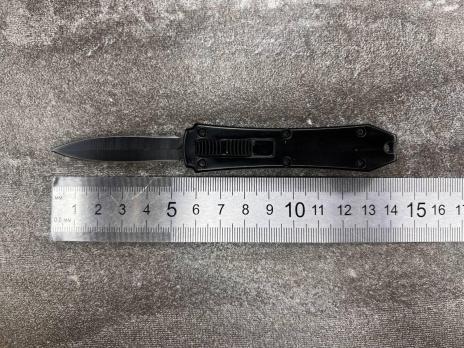 Фронтальный складной нож Microtech mini D-2 (Черный, Микротек мини)